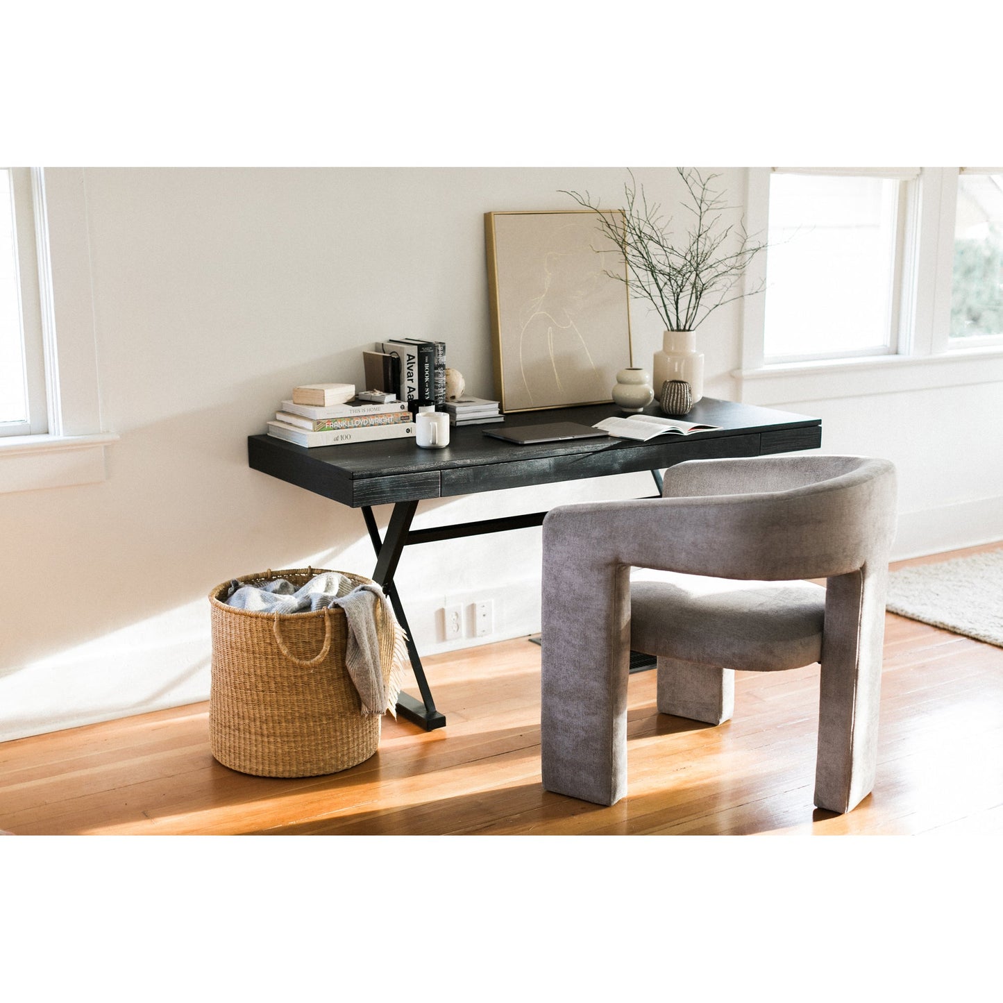Profecto Black Desk - Ornate Home