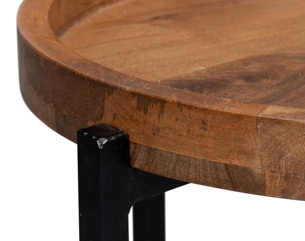 Profile Brown Round End Table - Ornate Home