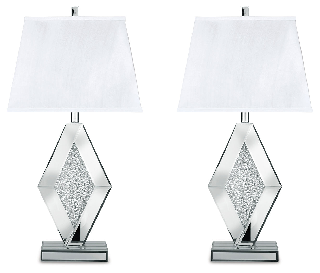 Prunella Silver Table Lamp (Set of 2)- Viva Furn
