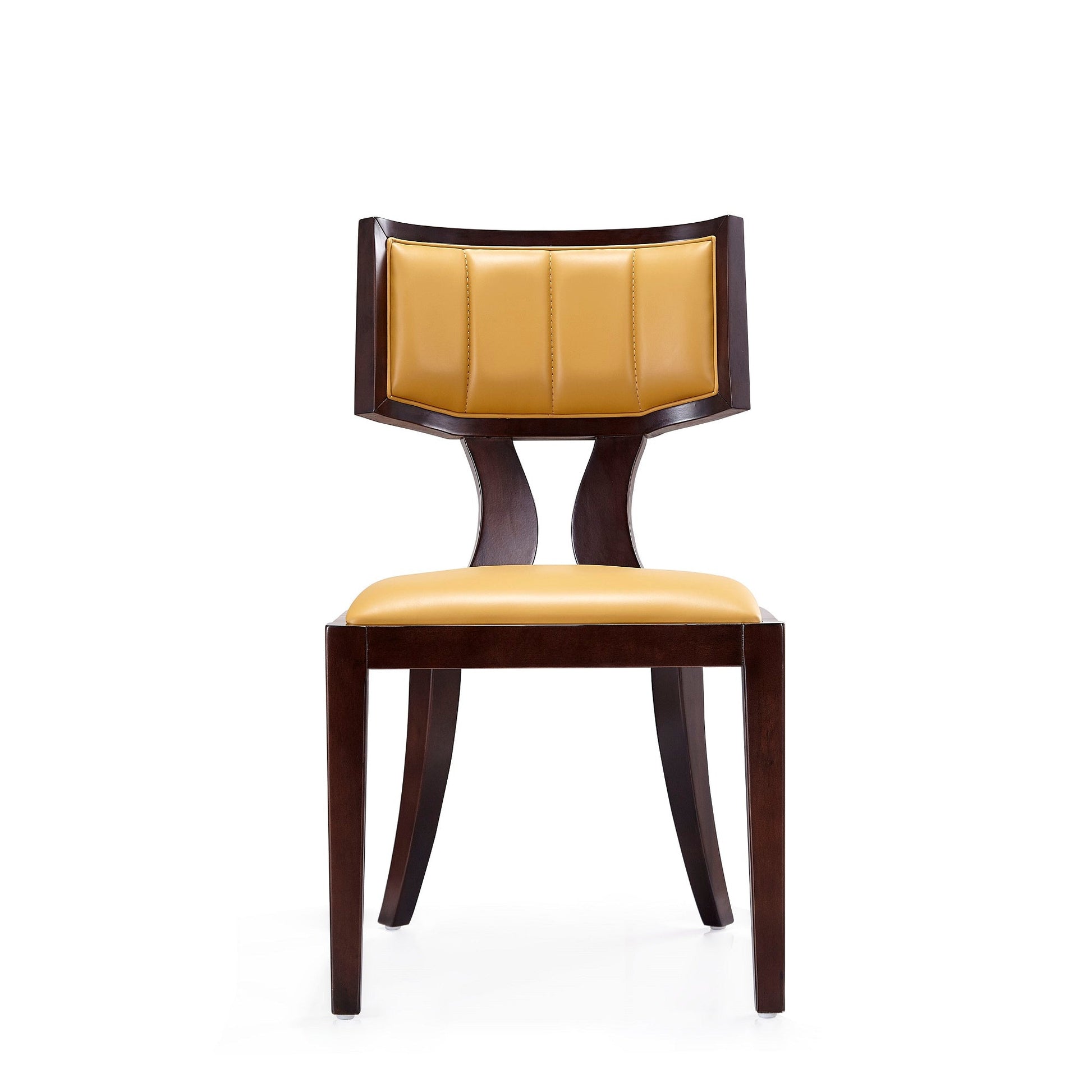 Pulitzer Dining Chair (Set of Two) in Camel and Walnut - Ornate Home