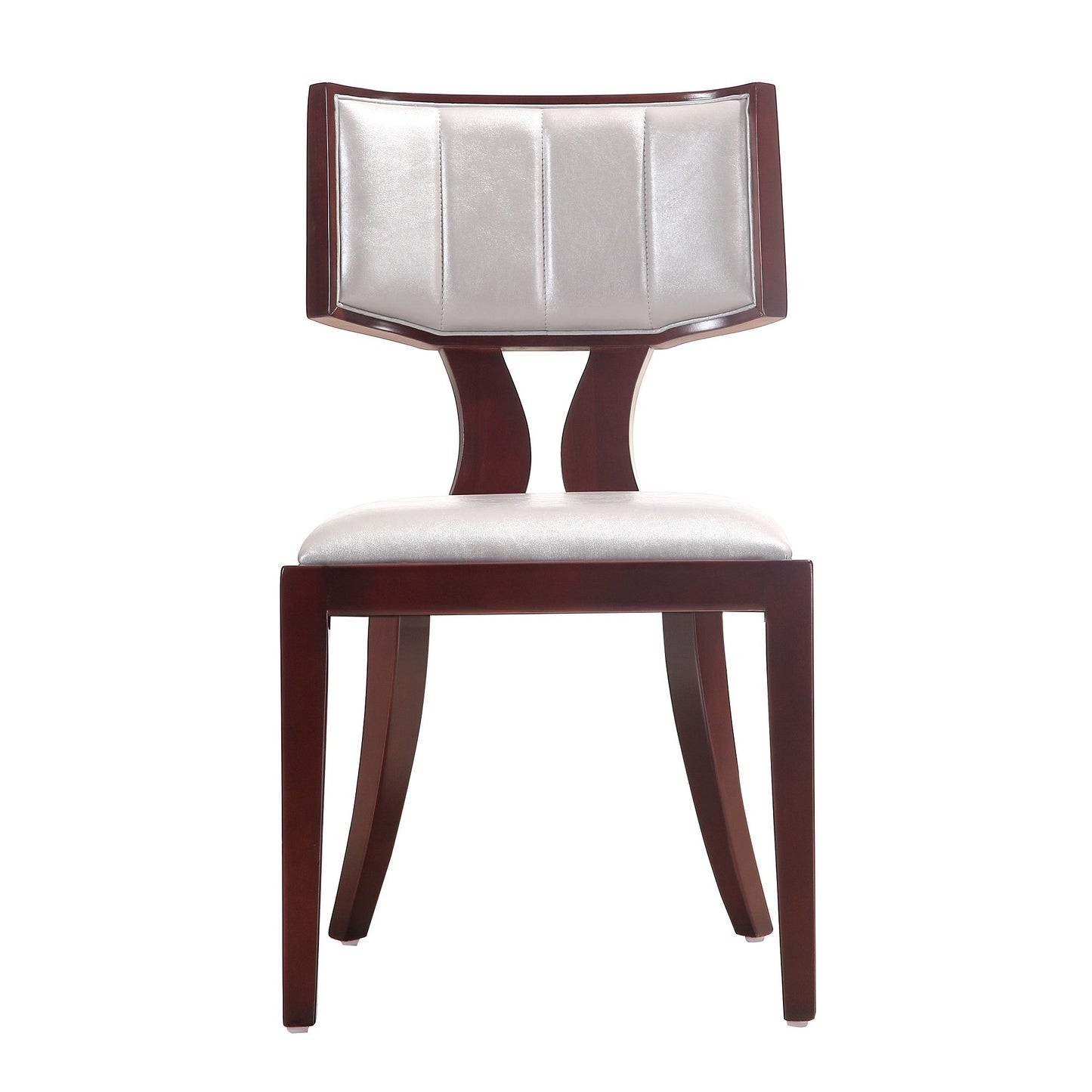 Pulitzer Dining Chair (Set of Two) in Silver and Walnut - Ornate Home