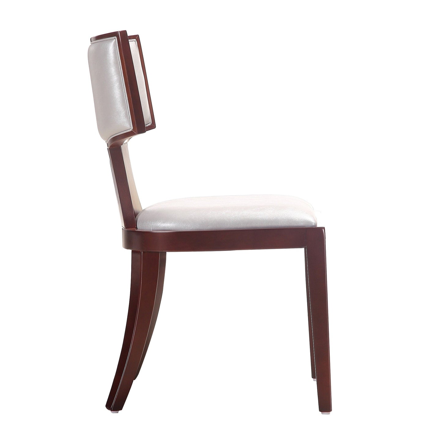 Pulitzer Dining Chair (Set of Two) in Silver and Walnut - Ornate Home