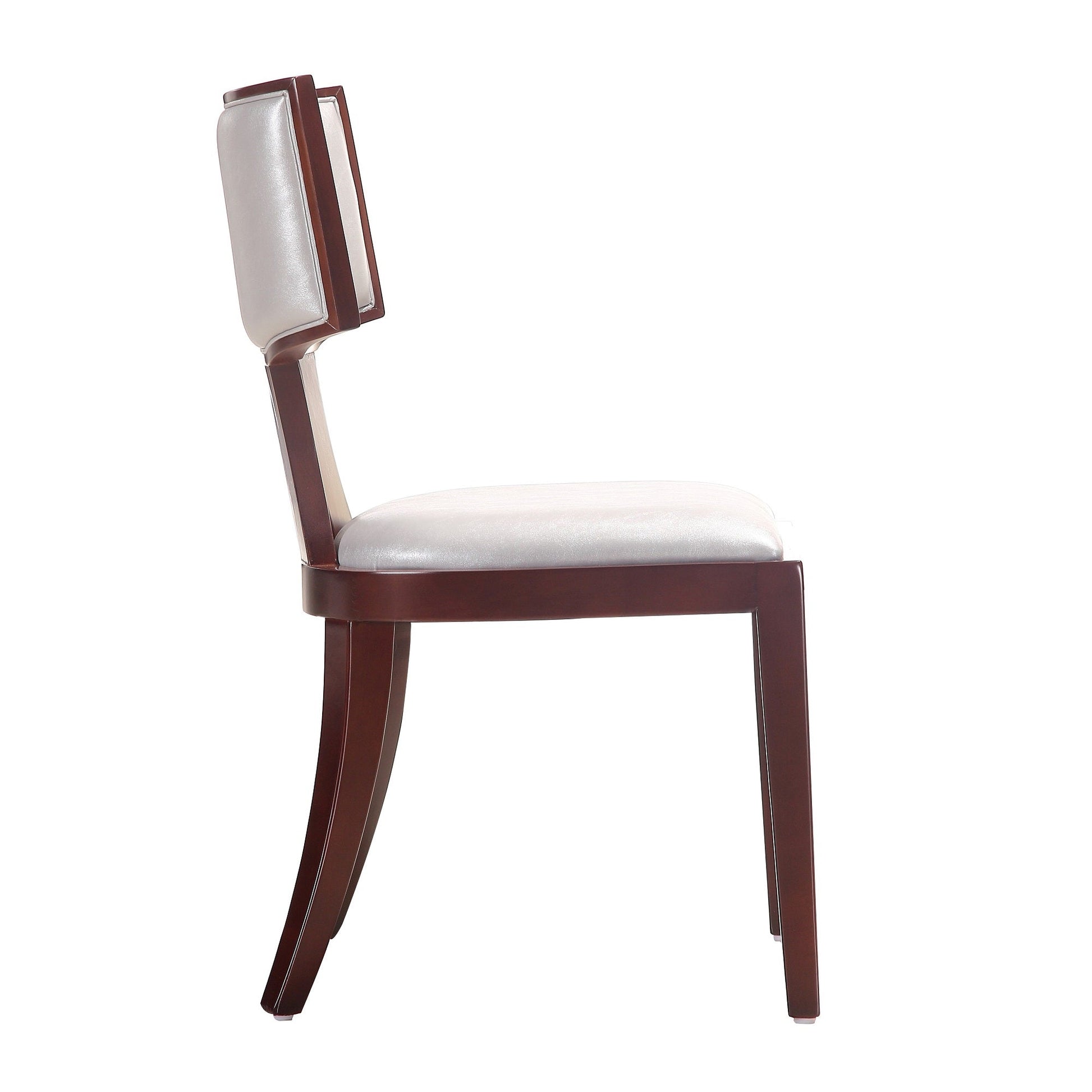 Pulitzer Dining Chair (Set of Two) in Silver and Walnut - Ornate Home