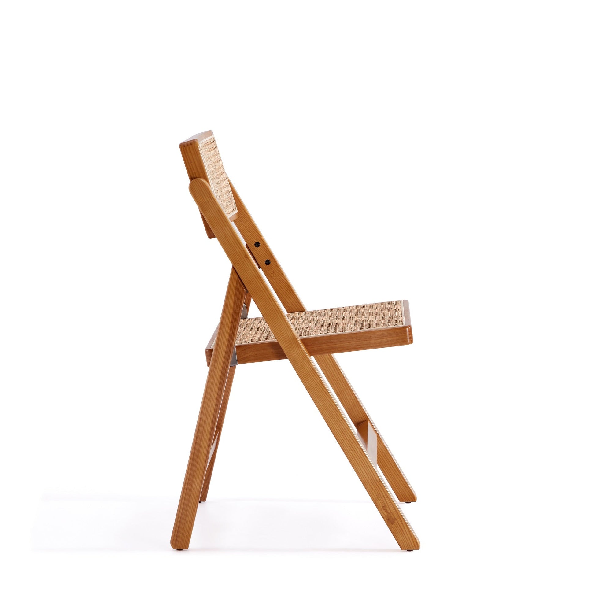Pullman Folding Dining Chair in Nature Cane (set of 2) - Ornate Home