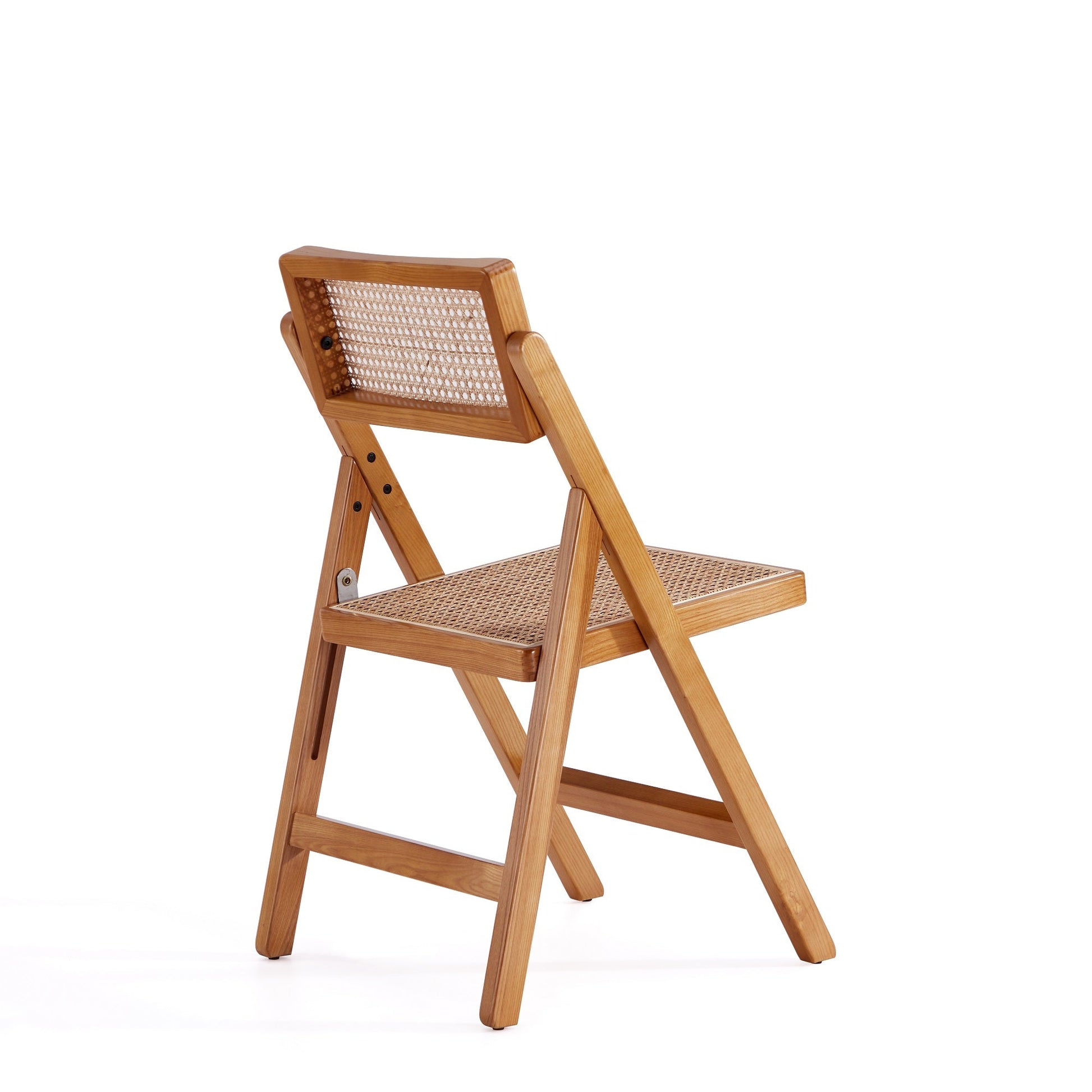 Pullman Folding Dining Chair in Nature Cane (set of 4) - Ornate Home