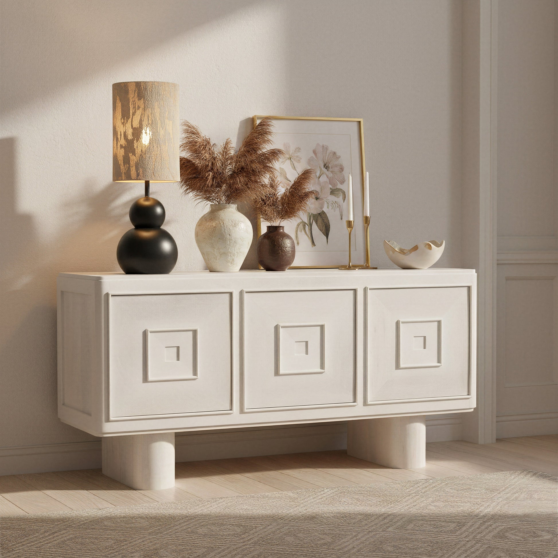 Pupen Beige Table Lamp - Ornate Home