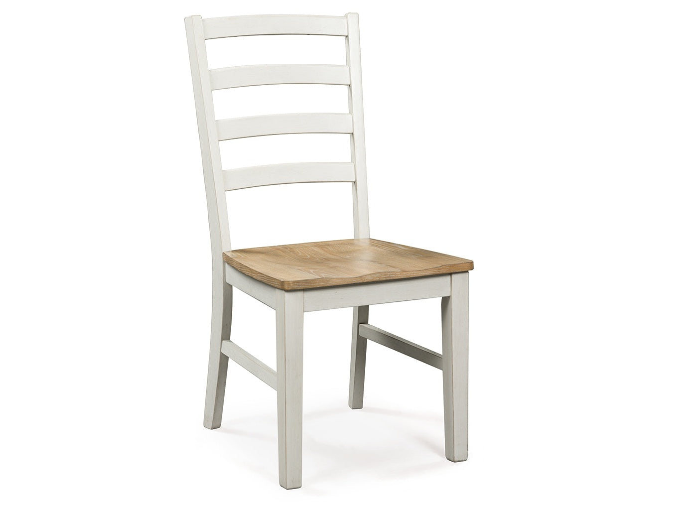 Purlaney Antique White/Natural Dining Room Side Chair (Set of 2)- Viva Furn