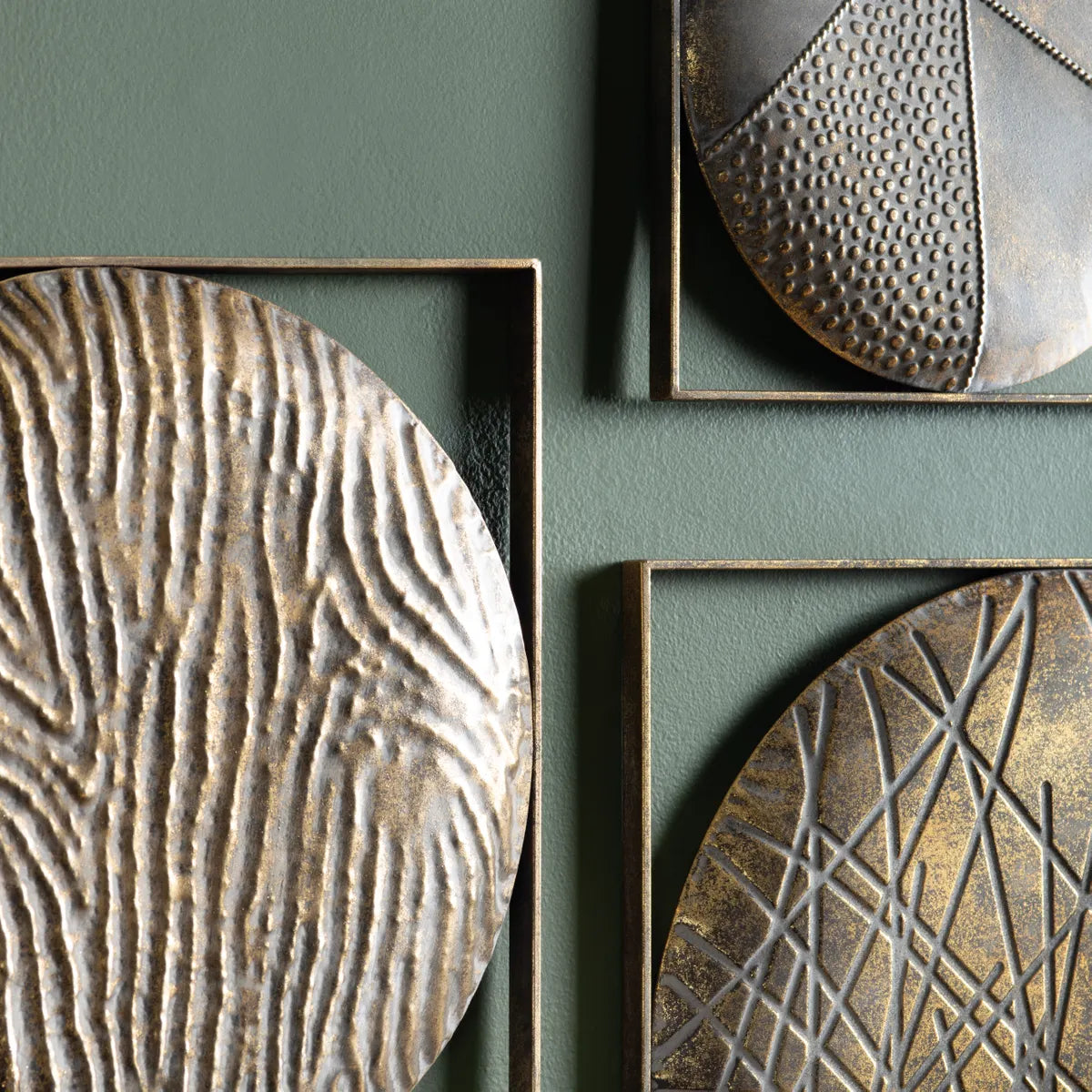 Quest Bronze/Gray Wall Decor (Set Of 3) - Ornate Home
