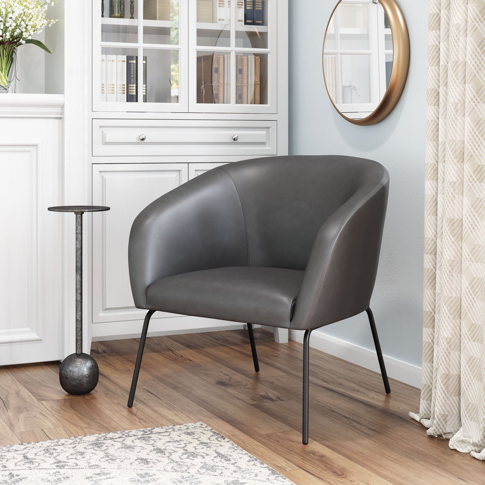 Quinten Vintage Gray Accent Chair - Ornate Home