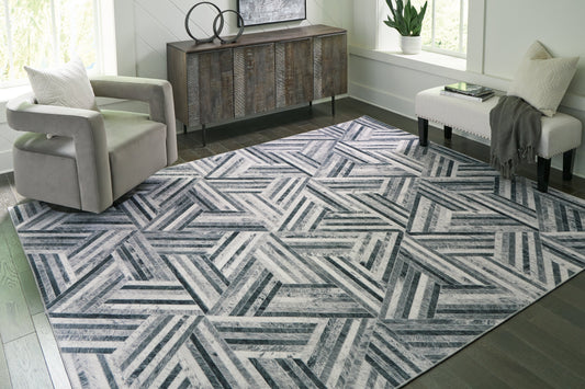 Adalock Gray/Cream 7'10" x 10' Rug