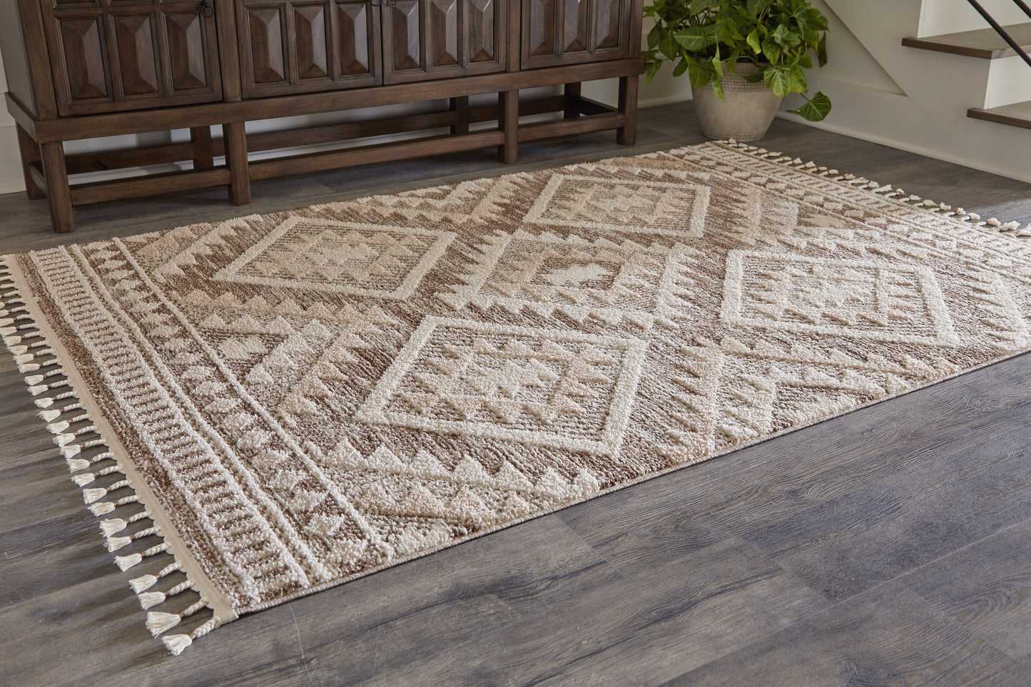 Odedale Tan/Cream 8' x 10' Rug