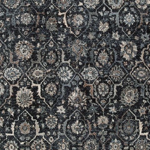 Hilcott Blue/Cream/Brown 7'10" x 10'6" Rug