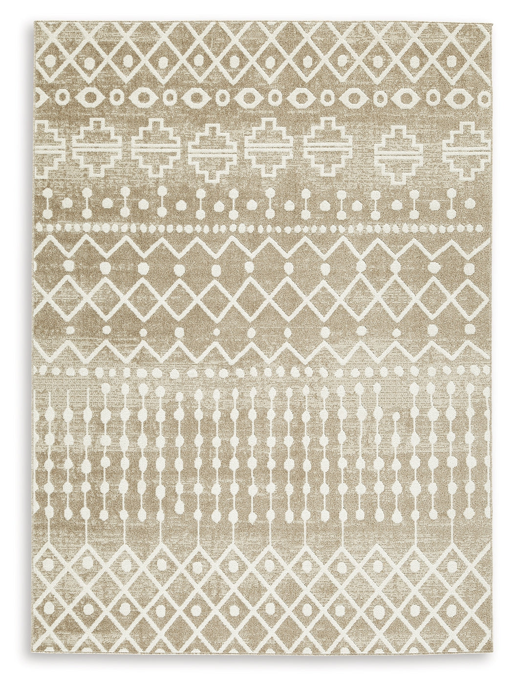 Bunchly Tan/Brown/Cream 5' x 7' Rug