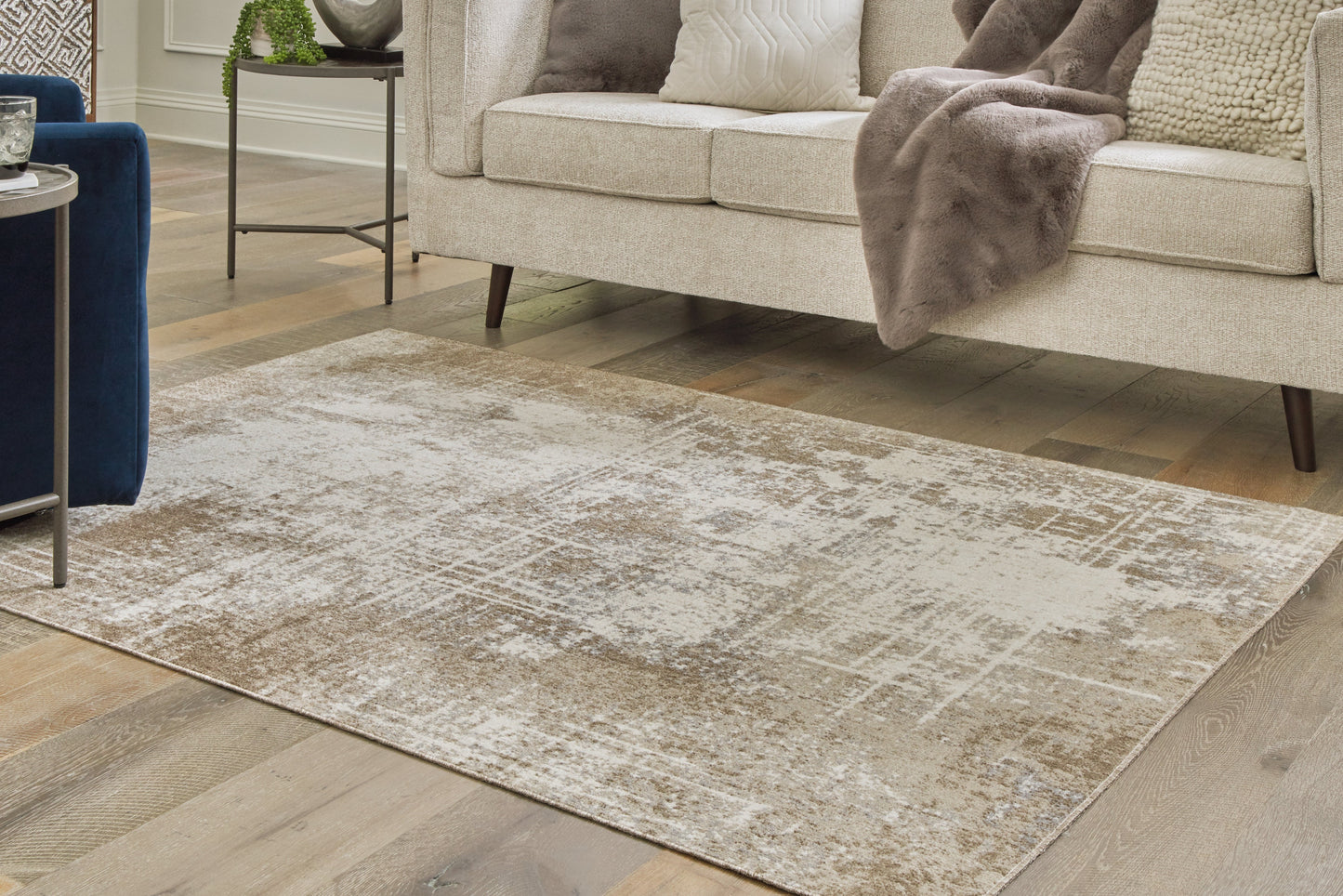 Grifflain Tan/Brown/Gray 5' x 7' Rug