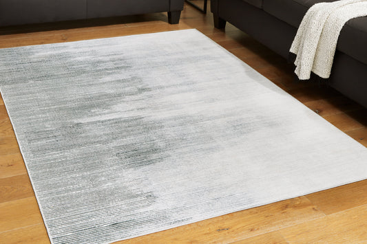 Milset Black/White/Gray 5' x 7' Rug