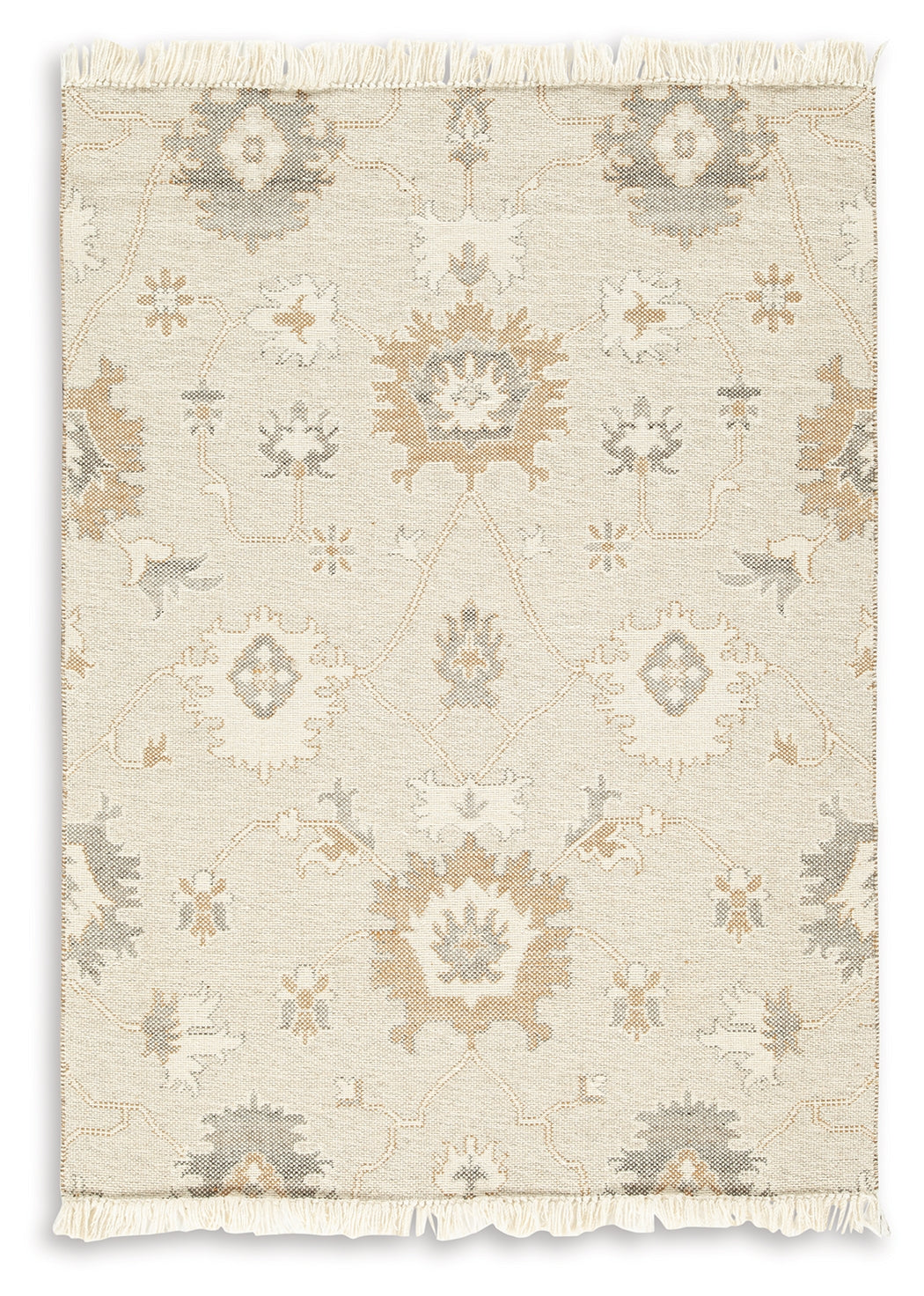 Calkin Linen/Gray/Caramel 5' x 7' Rug