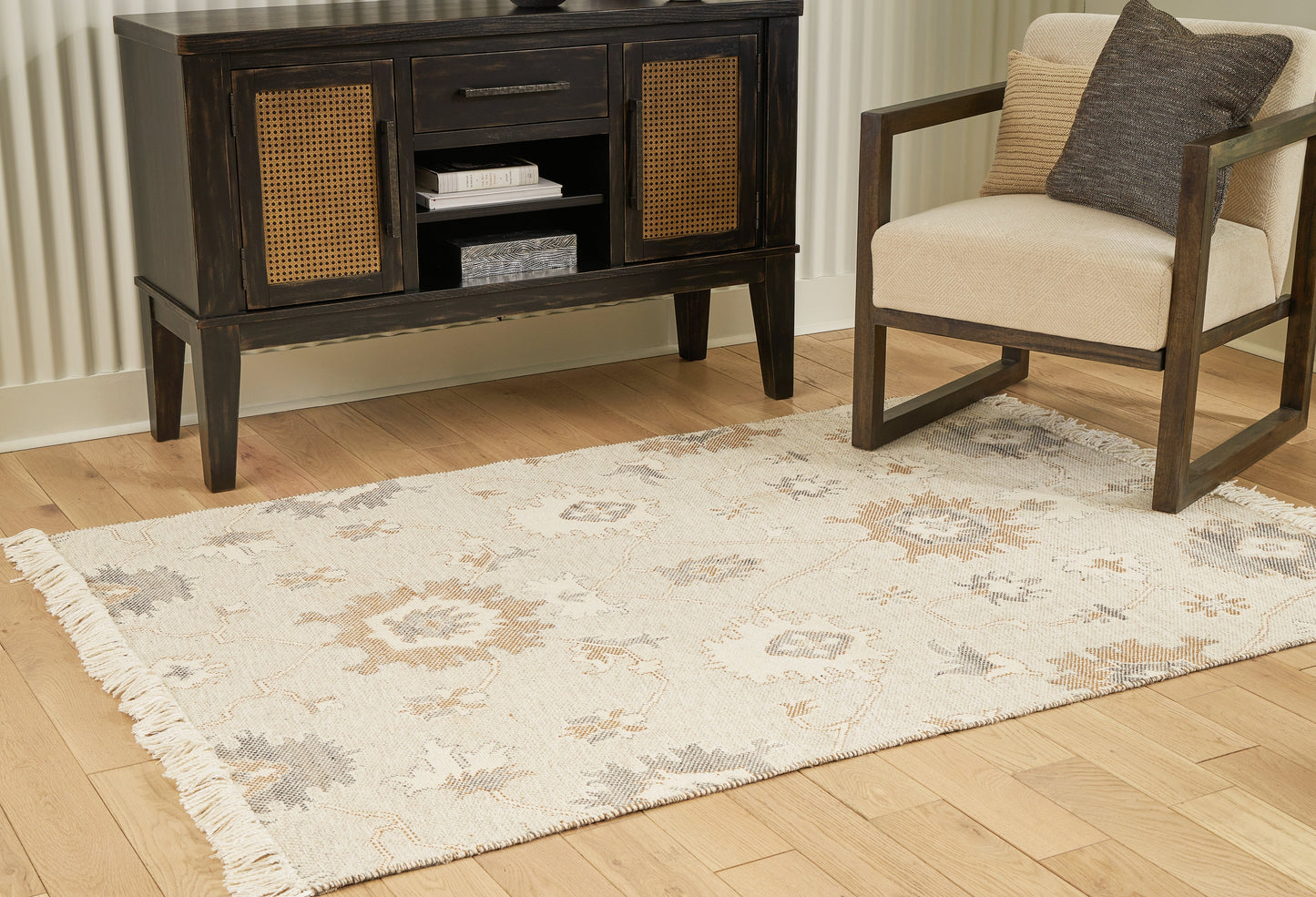 Calkin Linen/Gray/Caramel 5' x 7' Rug