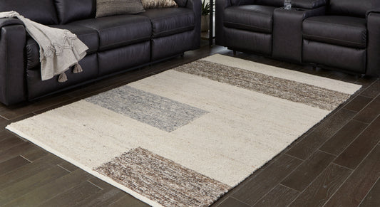 Barus Beige/Brown/Gray 5' x 7' Rug