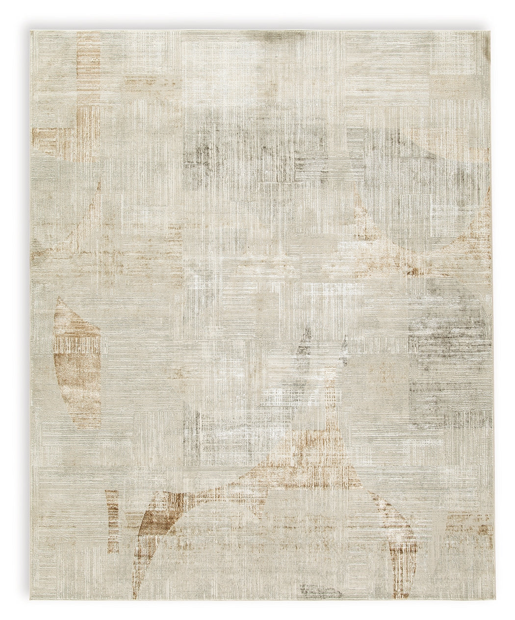 Truward Linen/Gray/Caramel Large Rug