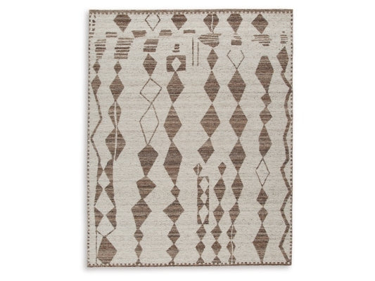 Brettler Beige/Brown Large Rug - Ornate Home