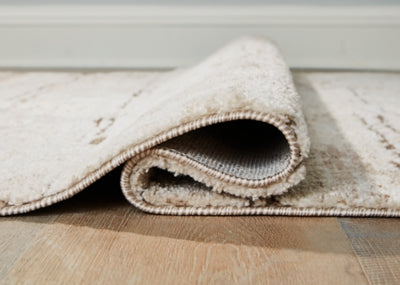 Kasney Cream/Brown Medium Rug - Ornate Home