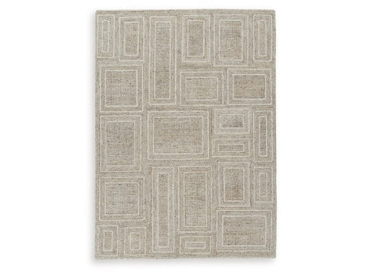 Brickburgh Gray/Ivory/Honey Medium Rug - Ornate Home