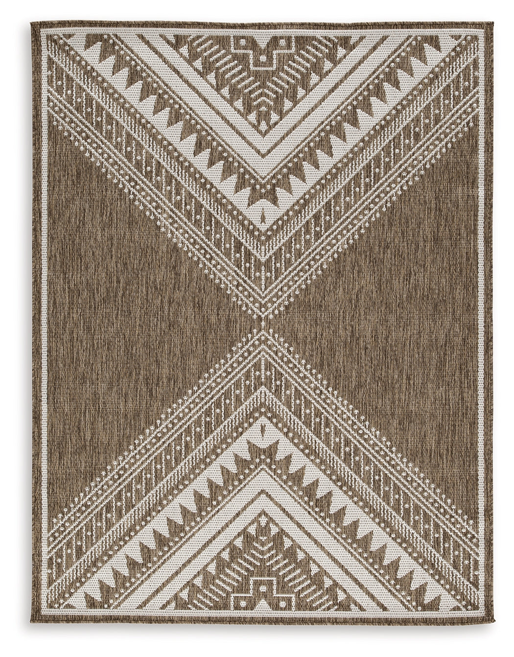 Dunsler Brown/Cream 5' x 7' Rug