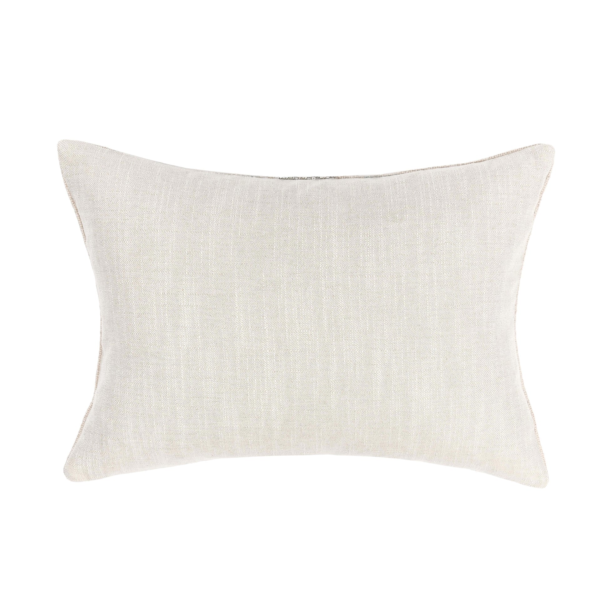 RO Lira Natural/Silver Multiple Sizes Throw Pillow - Ornate Home