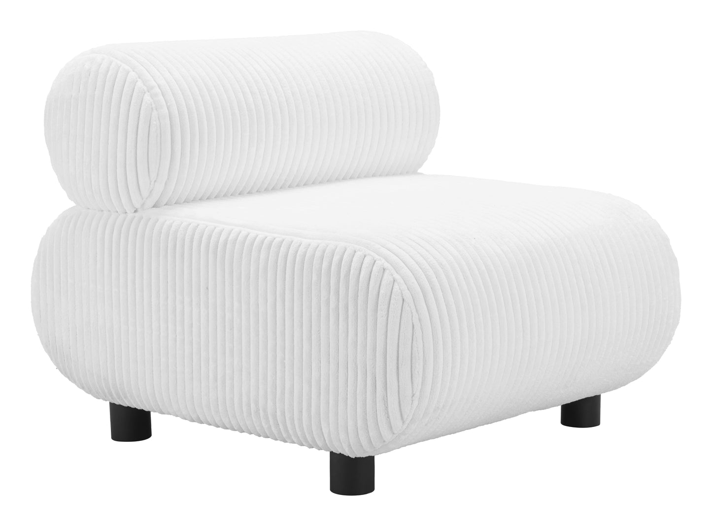 Rahat White Accent Chair - Ornate Home