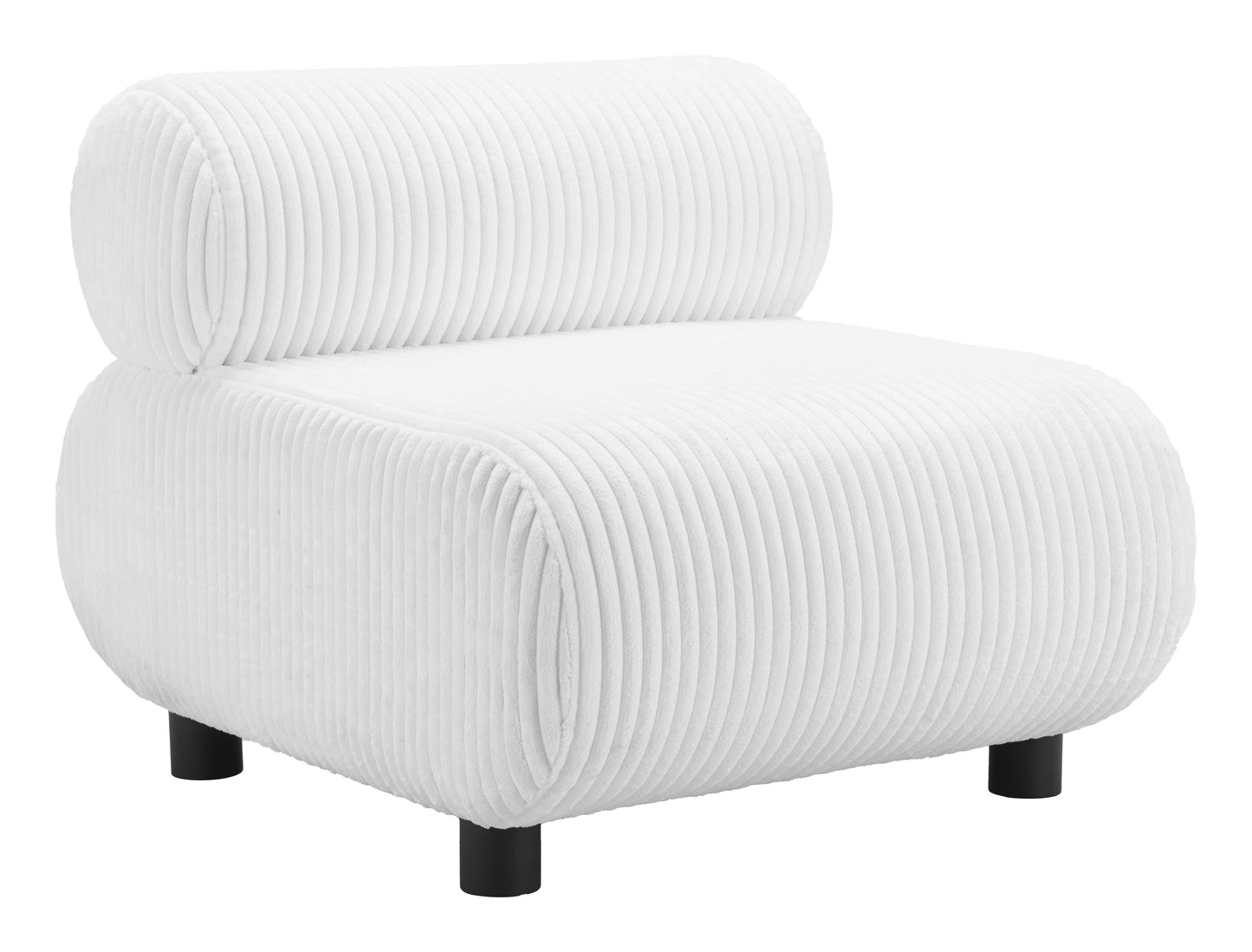 Rahat White Accent Chair - Ornate Home