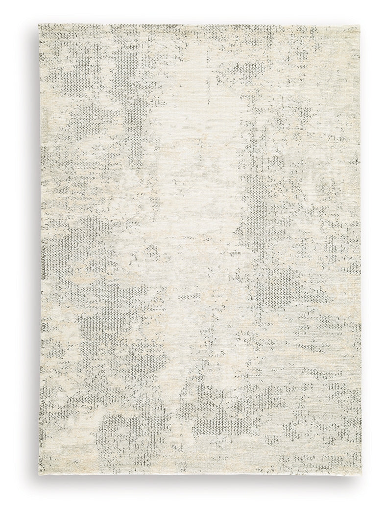 Raif Gray/White/Cream Medium Rug- Viva Furn
