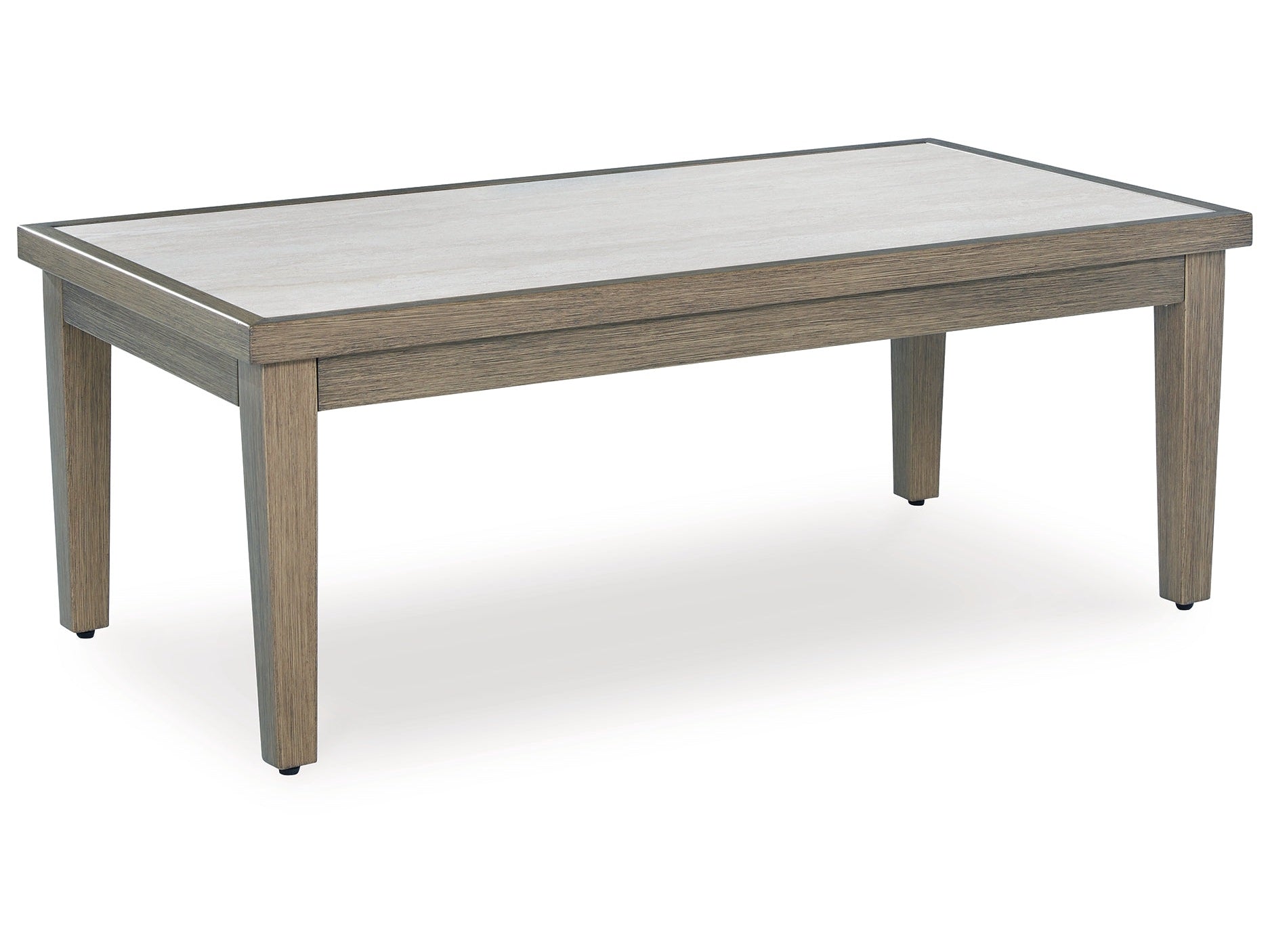 Rainier Ranch Brown/Beige Outdoor Coffee Table- Viva Furn