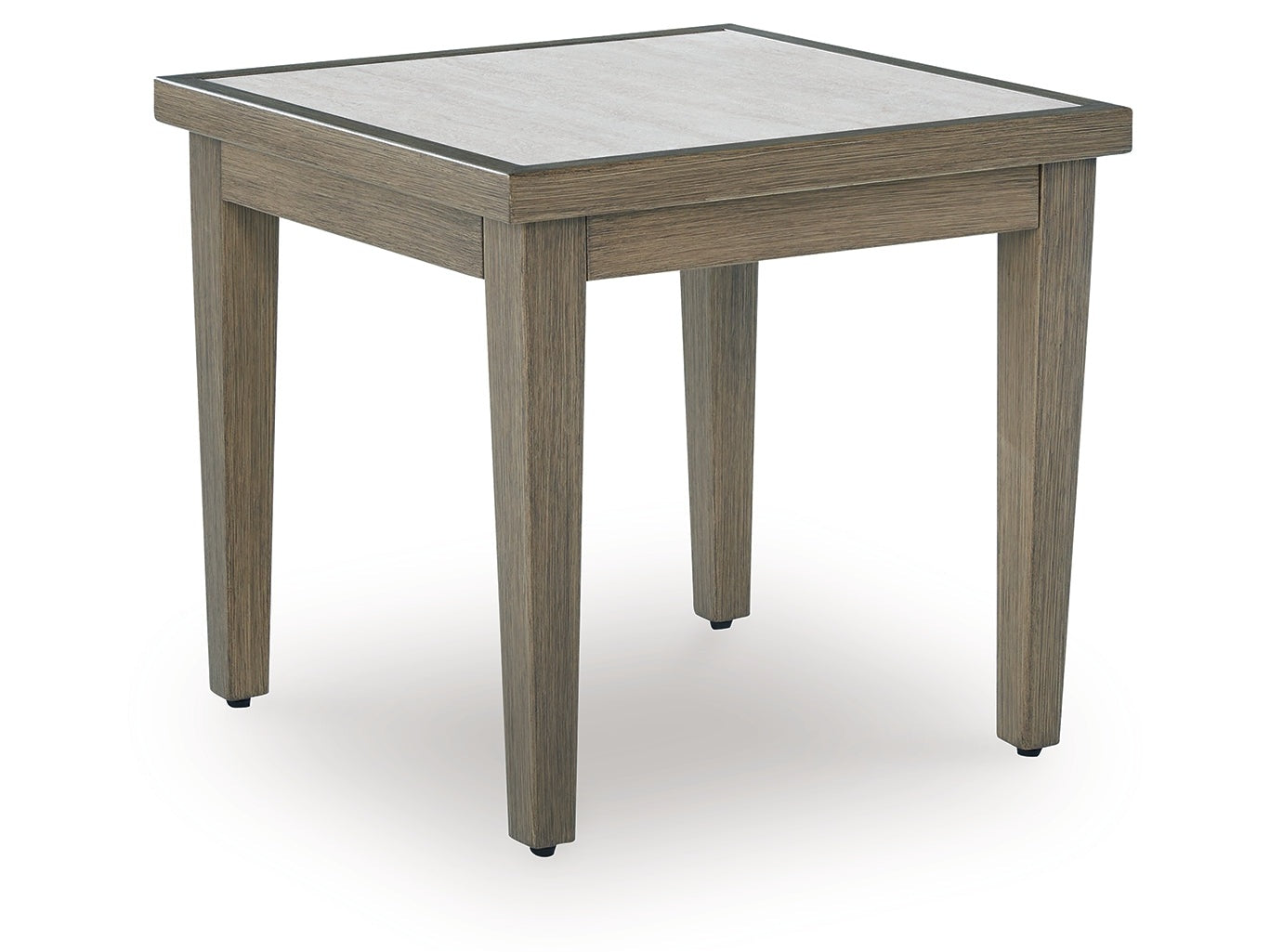 Rainier Ranch Brown/Beige Outdoor End Table- Viva Furn