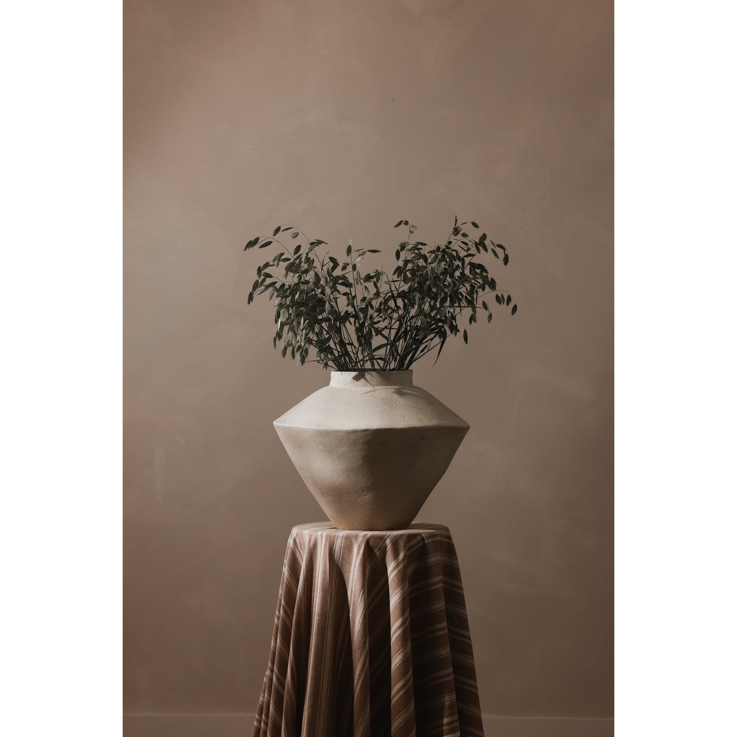 Raja Beige Large Decorative Vessel - Ornate Home