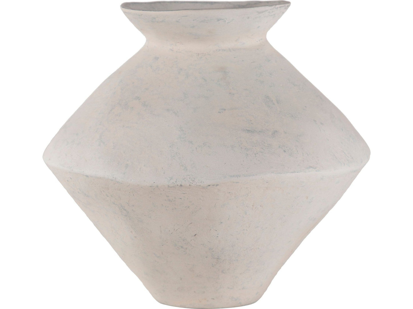 Raja White Medium Decorative Vessel - Ornate Home