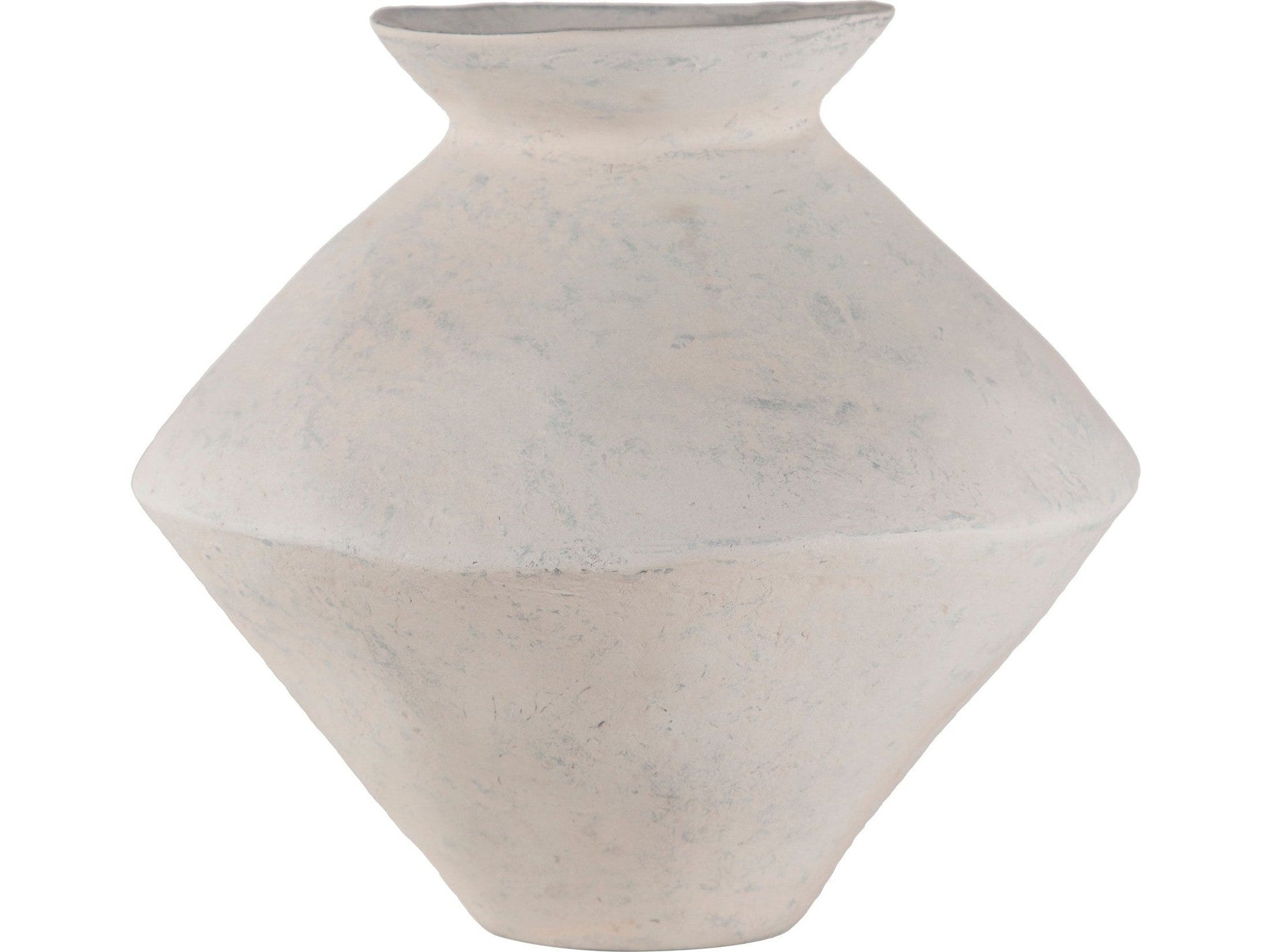 Raja White Medium Decorative Vessel - Ornate Home