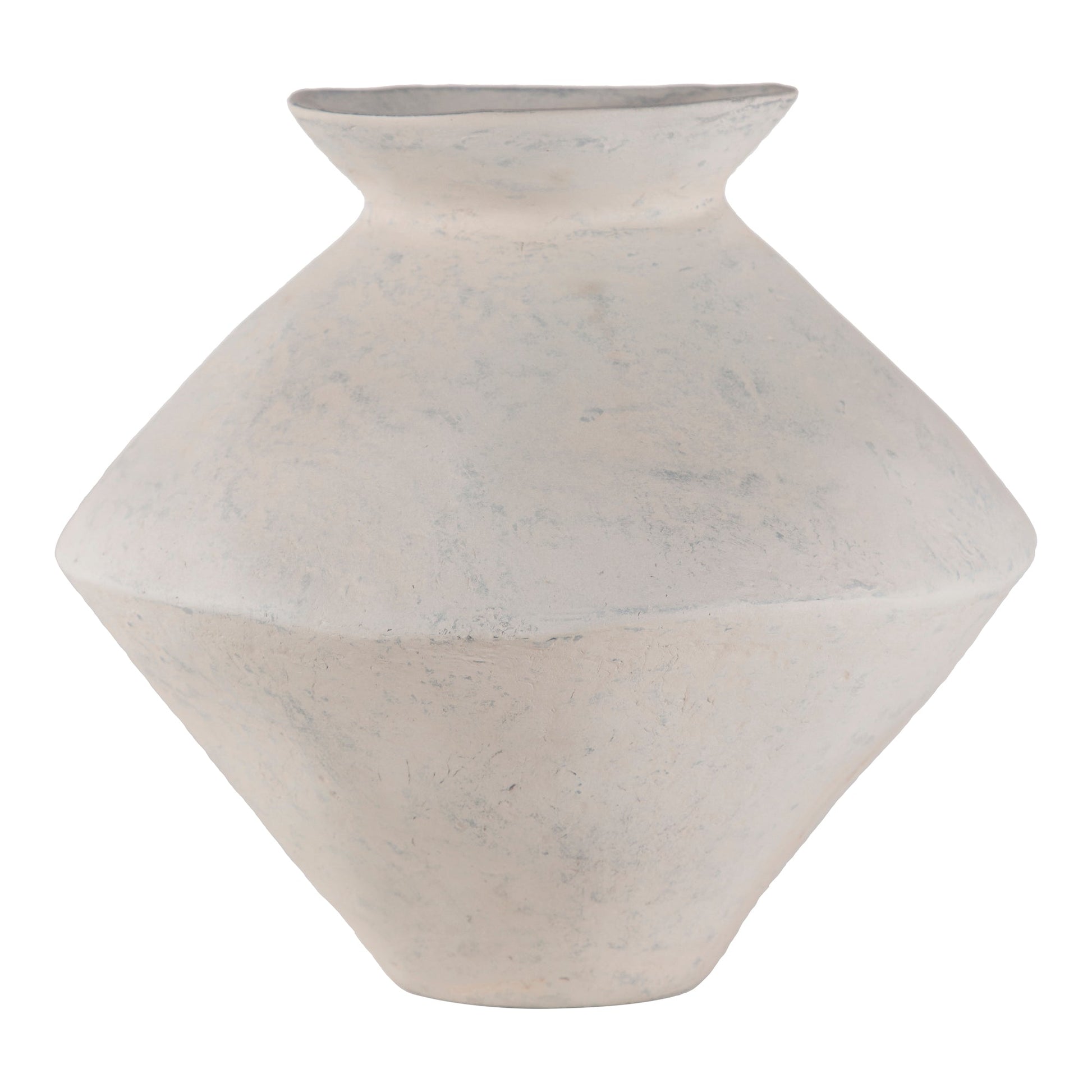 Raja White Medium Decorative Vessel - Ornate Home