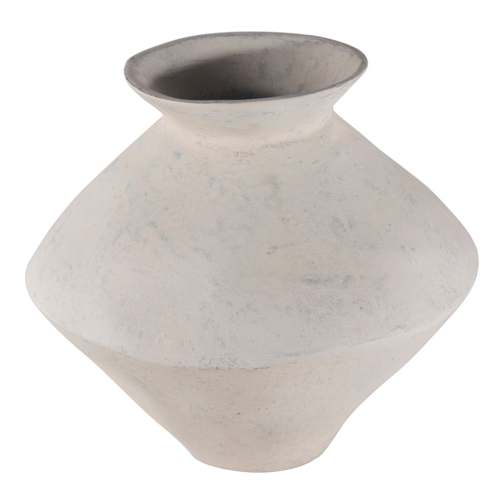 Raja White Medium Decorative Vessel - Ornate Home