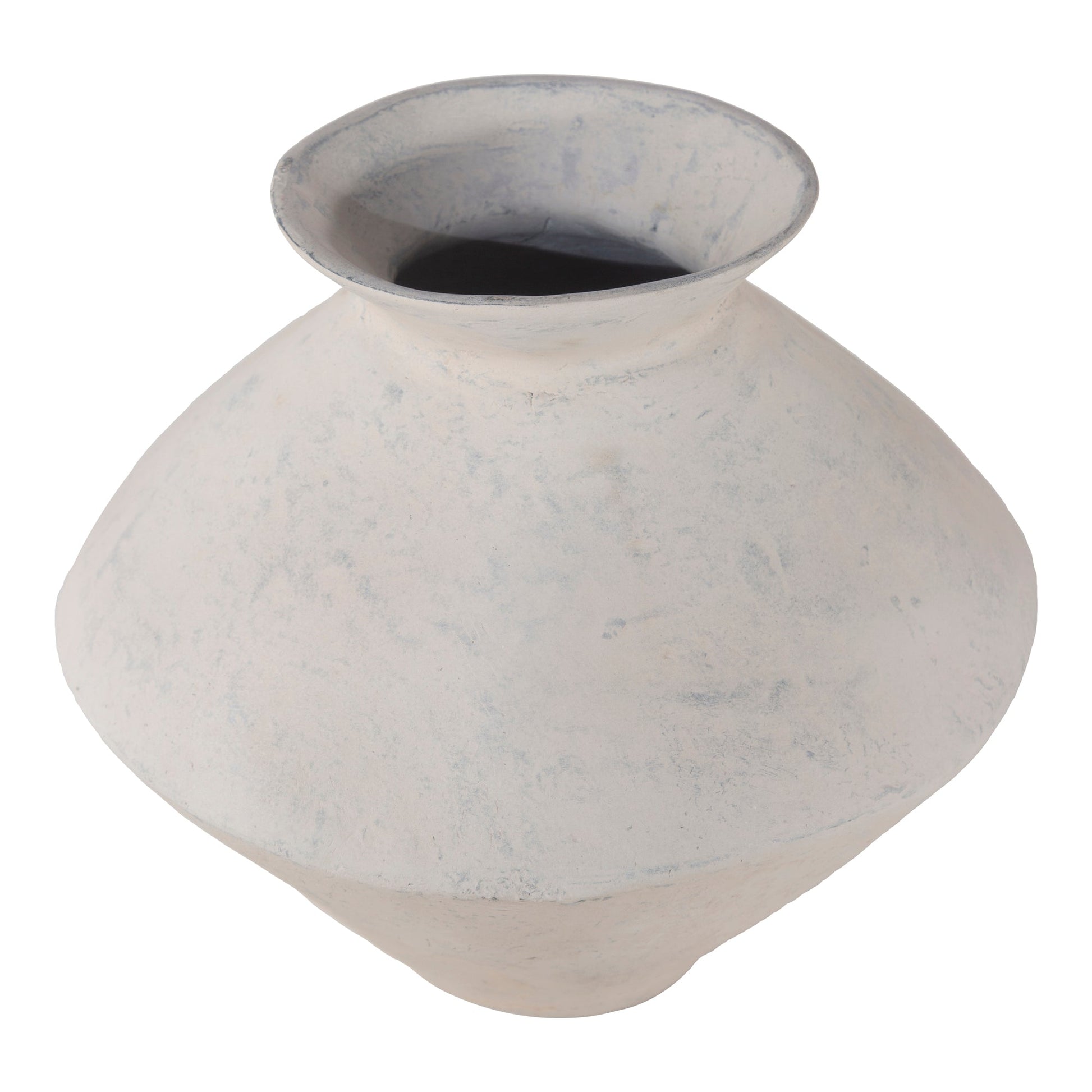 Raja White Medium Decorative Vessel - Ornate Home
