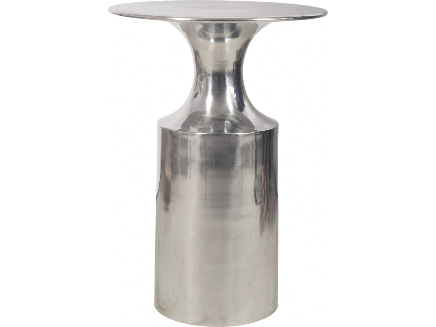 Rassa Polished Silver Accent Table - Ornate Home