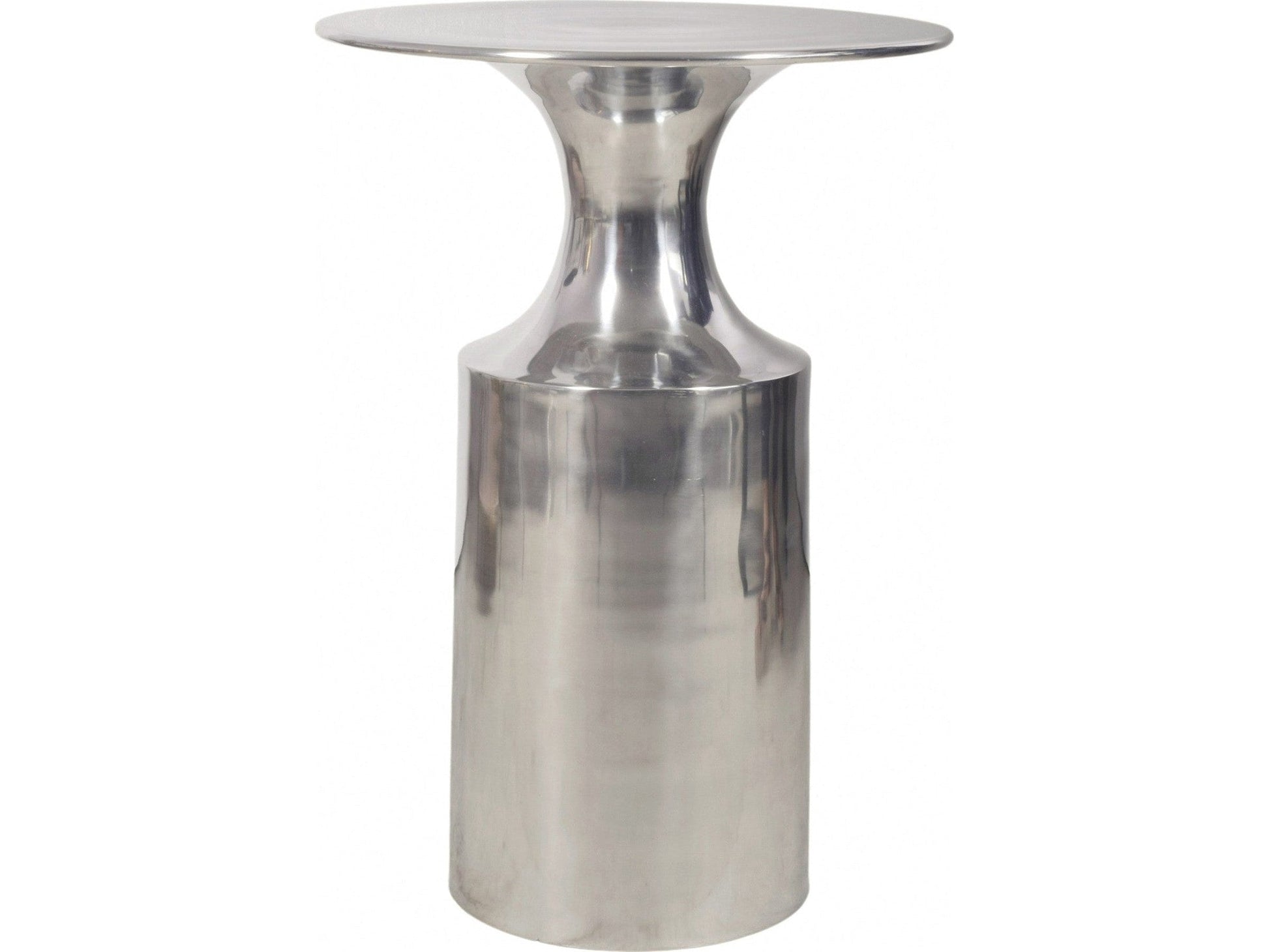 Rassa Polished Silver Accent Table - Ornate Home