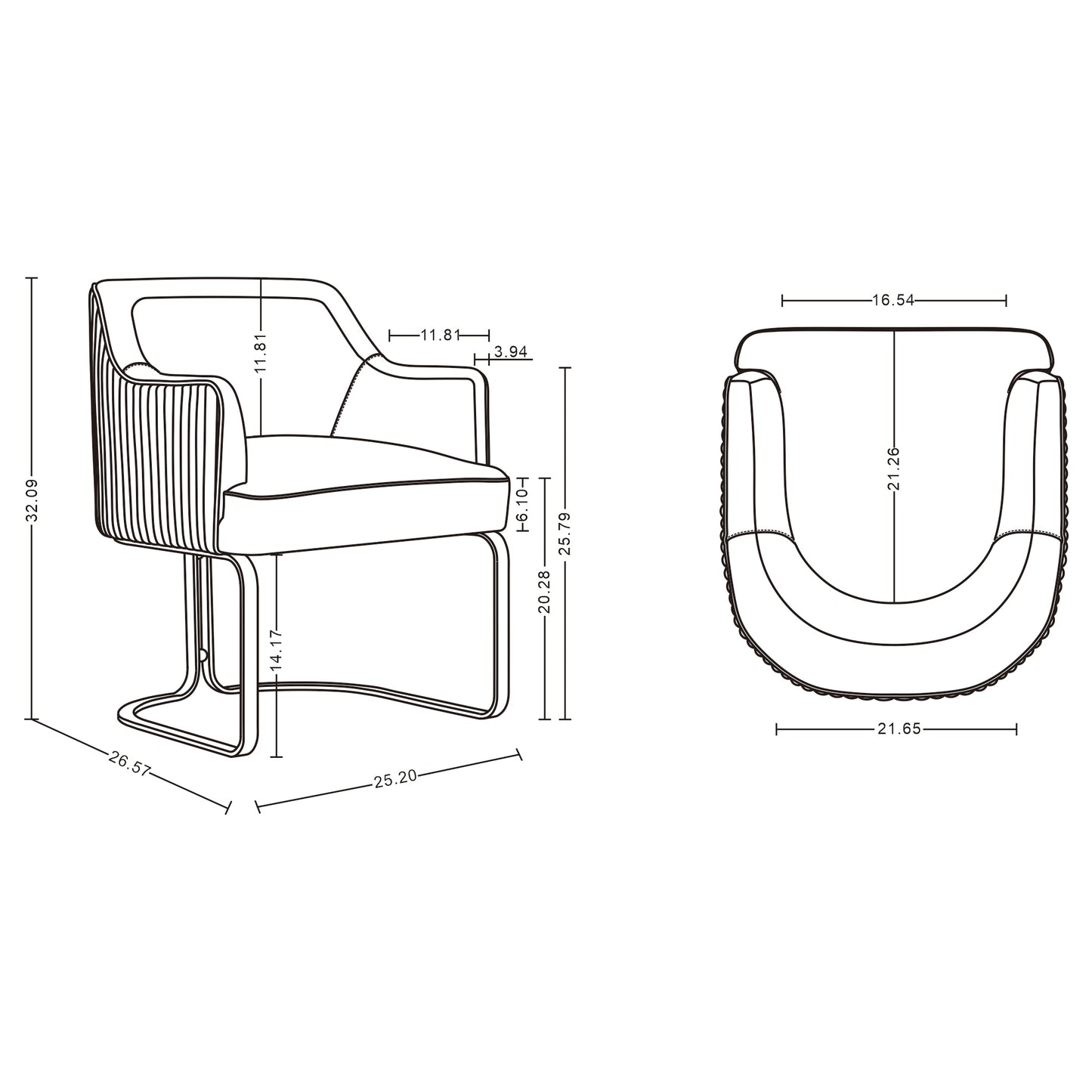 Raya Dining Armchair in Black - Ornate Home