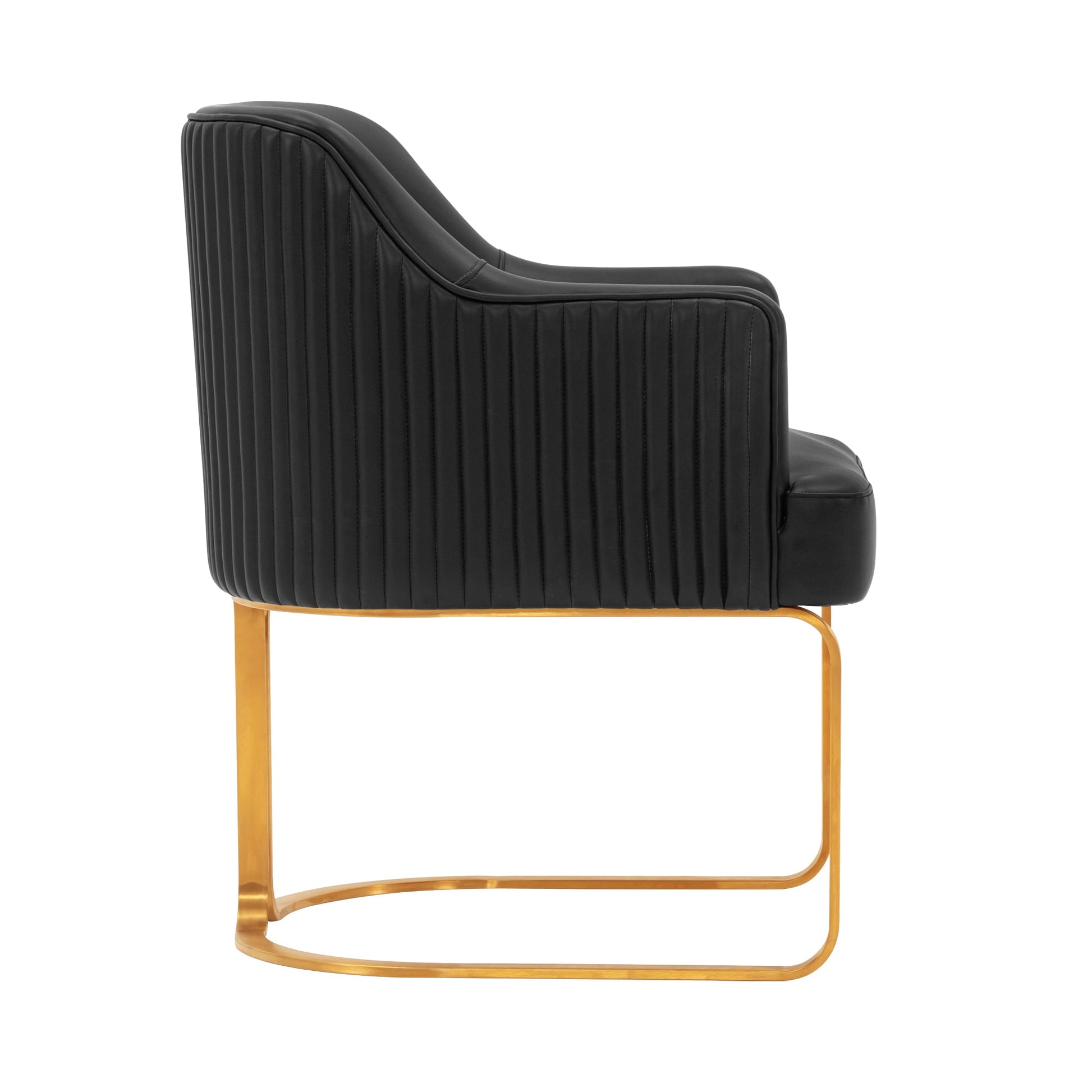 Raya Dining Armchair in Black (set of 2) - Ornate Home