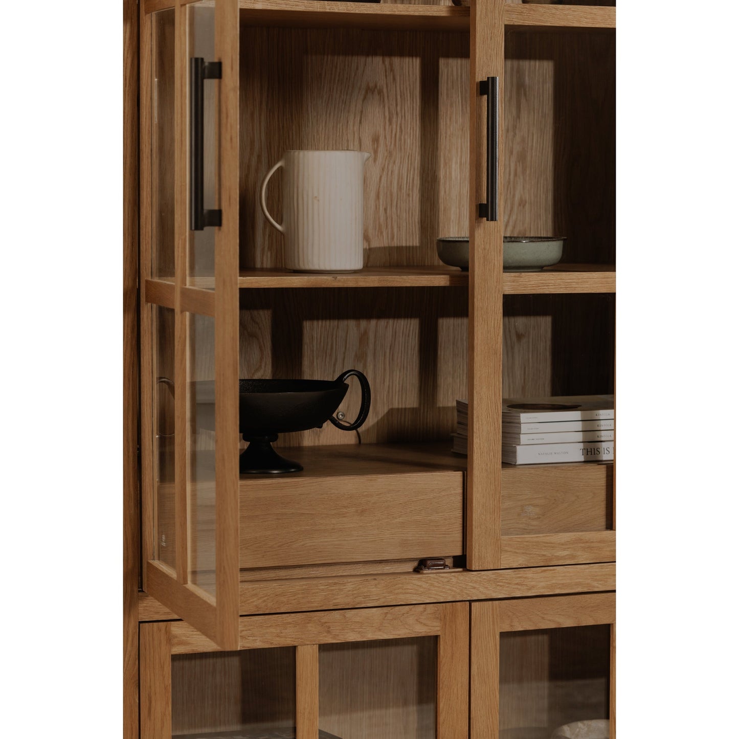 Raymond Natural Tall Cabinet - Ornate Home
