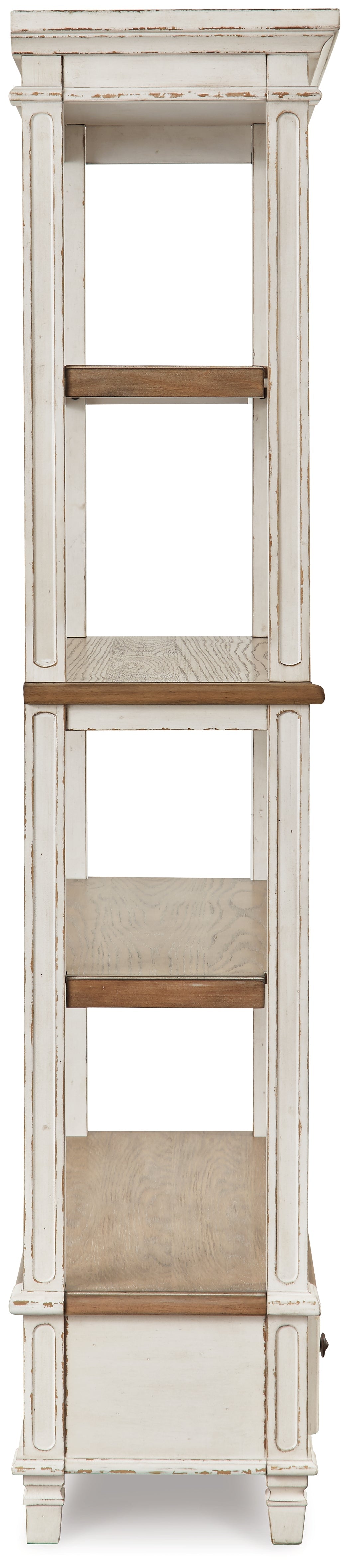 Realyn Two-tone Lift-top Desk, L-shaped Desk and 4 Bookcases- Viva Furn