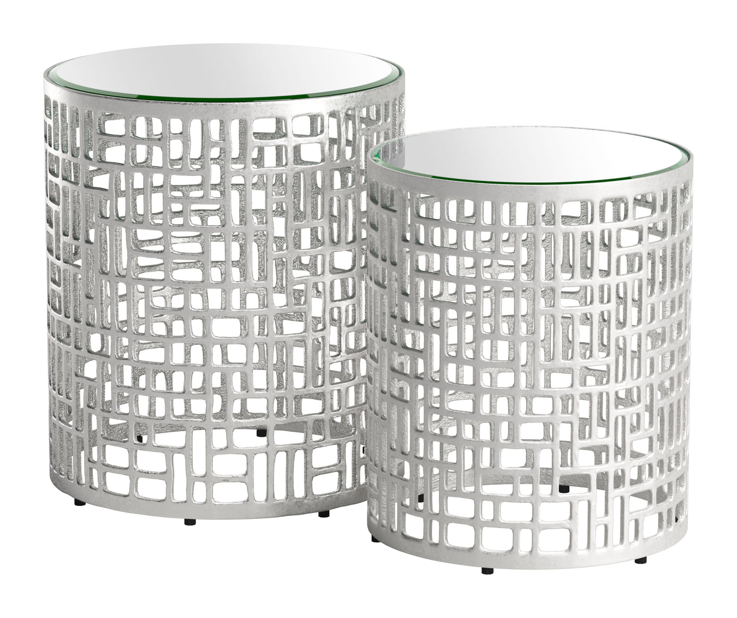 Reden Silver Side Table Set (2-Piece) - Ornate Home