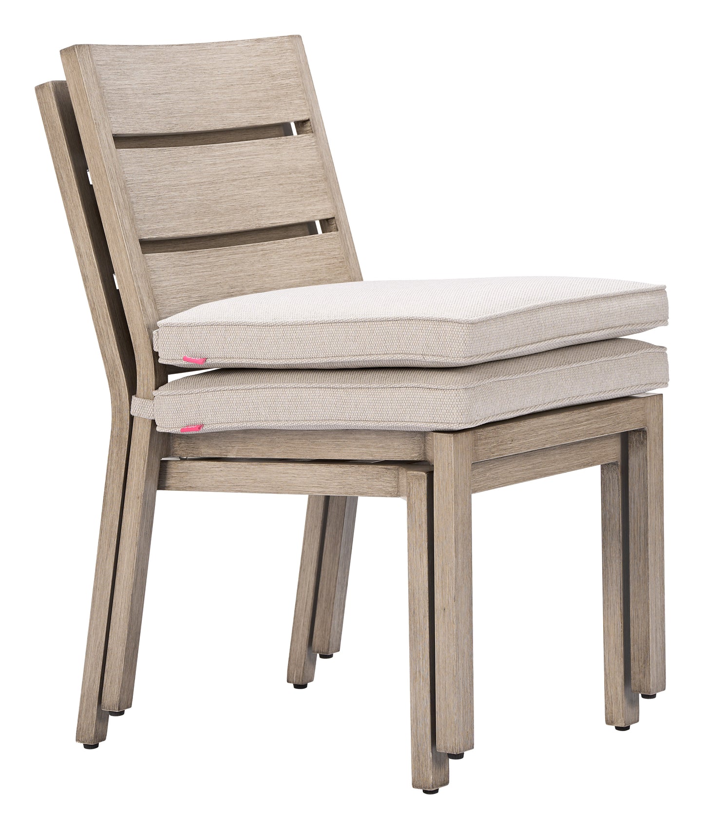 Reefline Gray Outdoor Armless Dining Chair (Set of 2) - Ornate Home
