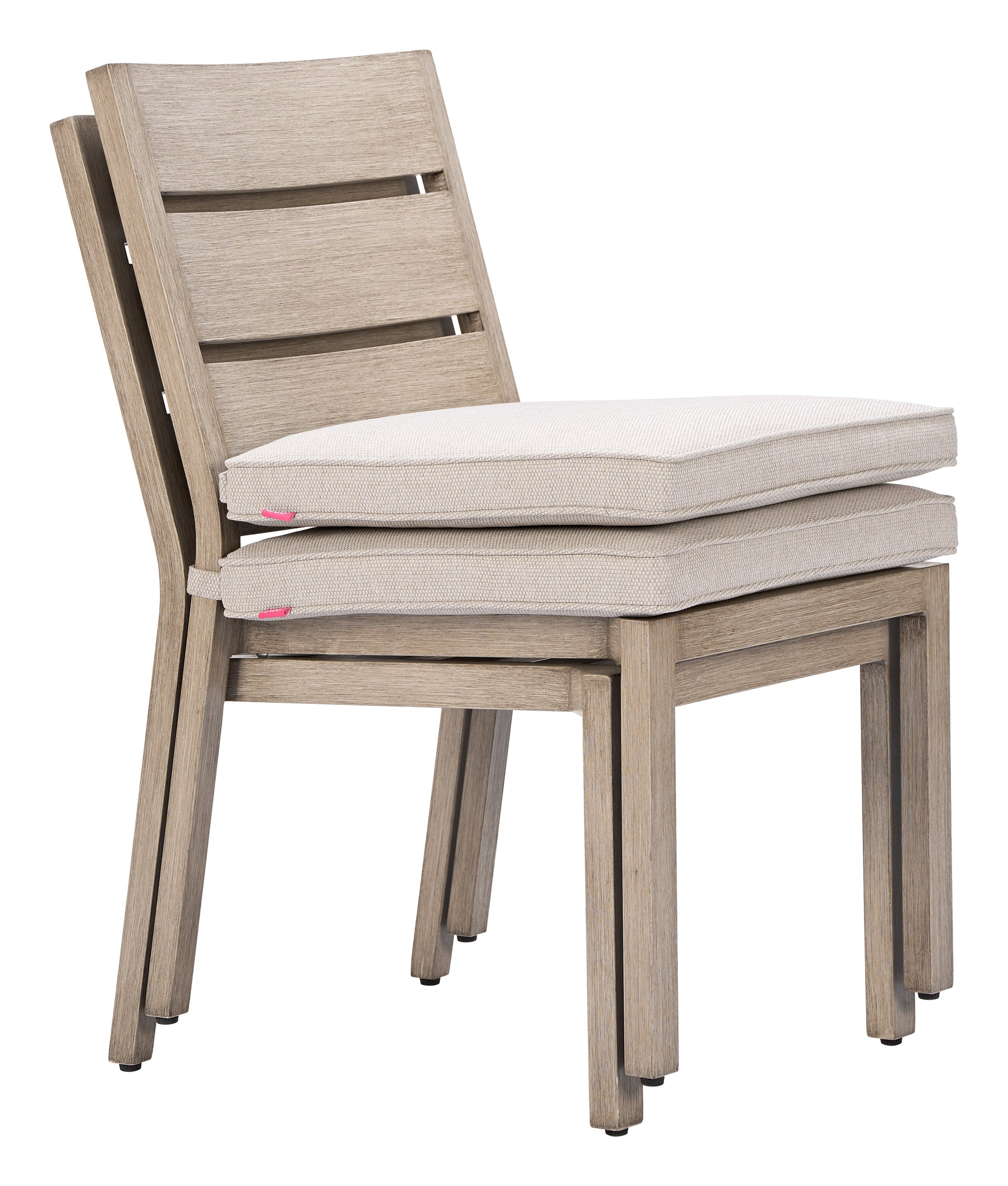 Reefline Gray Outdoor Armless Dining Chair (Set of 2) - Ornate Home