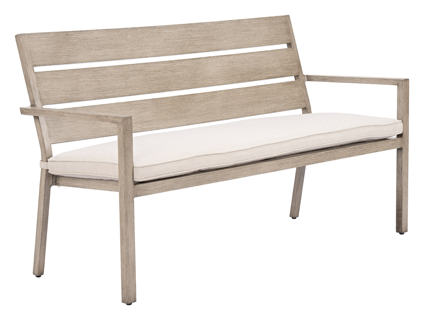 Reefline Gray Outdoor Bench (Set of 2) - Ornate Home