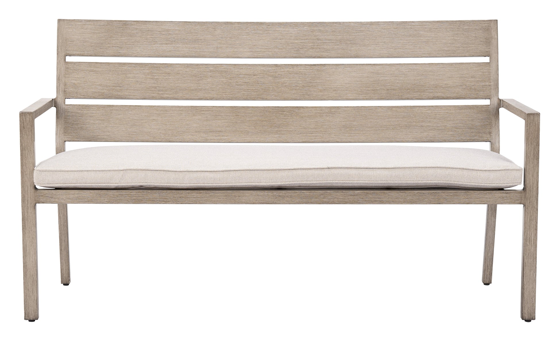 Reefline Gray Outdoor Bench (Set of 2) - Ornate Home